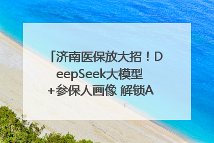 济南医保放大招！DeepSeek大模型+参保人画像 解锁AI医保管家新体验