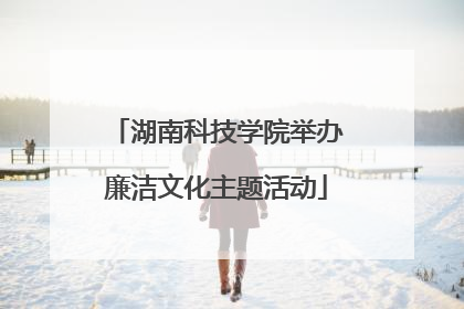 湖南科技学院举办廉洁文化主题活动