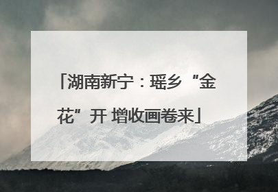 湖南新宁：瑶乡“金花”开 增收画卷来