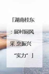 湖南桂东：展村厨风采 烹振兴“实力”