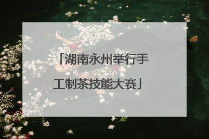 湖南永州举行手工制茶技能大赛