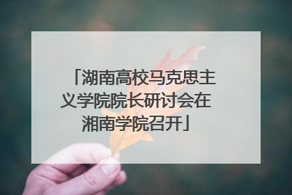 湖南高校马克思主义学院院长研讨会在湘南学院召开