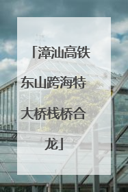 漳汕高铁东山跨海特大桥栈桥合龙