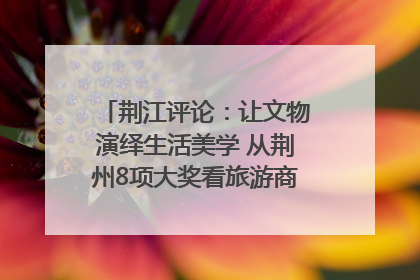 荆江评论：让文物演绎生活美学 从荆州8项大奖看旅游商品3.0时代