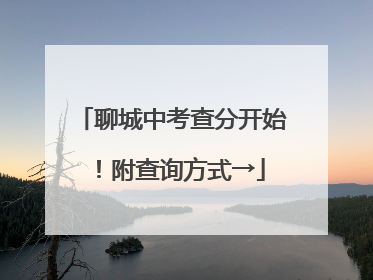 聊城中考查分开始！附查询方式→