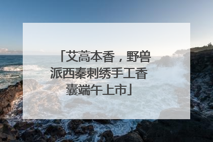 艾蒿本香，野兽派西秦刺绣手工香囊端午上市