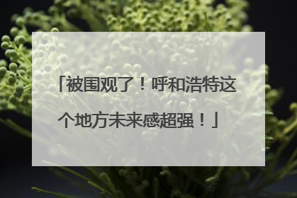 被围观了！呼和浩特这个地方未来感超强！