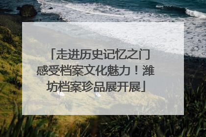 走进历史记忆之门 感受档案文化魅力！潍坊档案珍品展开展