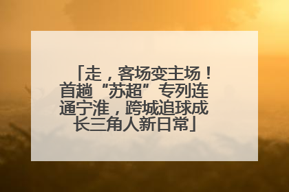 走，客场变主场！首趟“苏超”专列连通宁淮，跨城追球成长三角人新日常