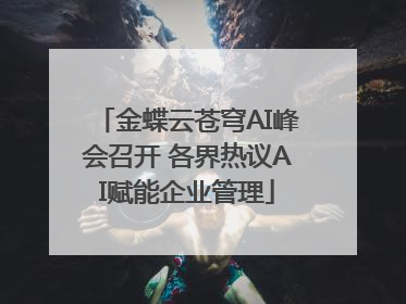 金蝶云苍穹AI峰会召开 各界热议AI赋能企业管理
