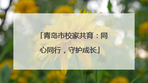 青岛市校家共育：同心同行，守护成长