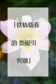铁轨载春韵 票根引客潮