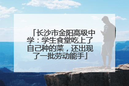 长沙市金阳高级中学：学生食堂吃上了自己种的菜，还出现了一批劳动能手