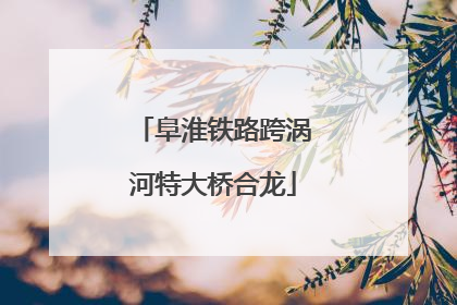 阜淮铁路跨涡河特大桥合龙