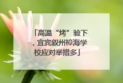 高温“烤”验下，宜宾叙州樟海学校应对举措多