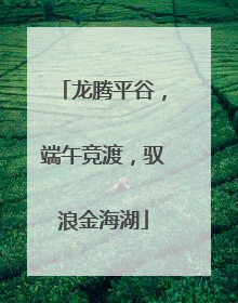 龙腾平谷，端午竞渡，驭浪金海湖