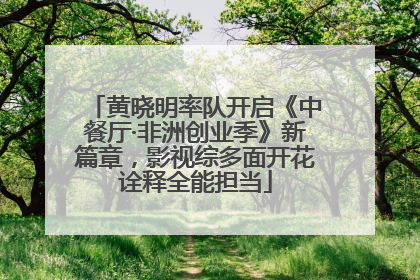 黄晓明率队开启《中餐厅·非洲创业季》新篇章，影视综多面开花诠释全能担当