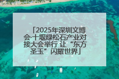 2025年深圳文博会·十堰绿松石产业对接大会举行 让“东方圣玉”闪耀世界