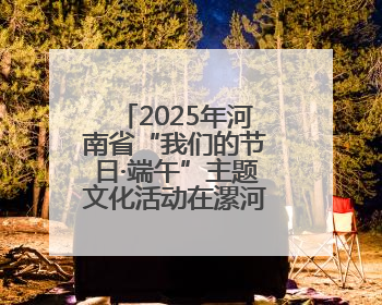 2025年河南省“我们的节日·端午”主题文化活动在漯河市召陵区举行