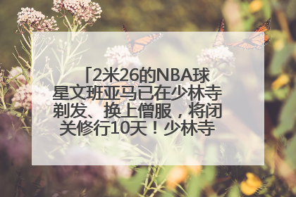2米26的NBA球星文班亚马已在少林寺剃发、换上僧服，将闭关修行10天！少林寺回应：人在寺里