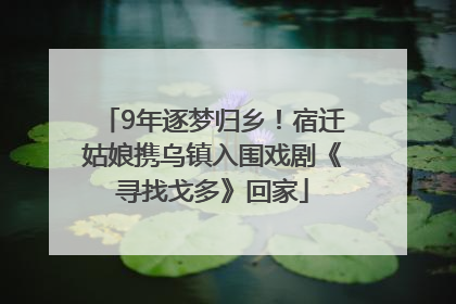9年逐梦归乡！宿迁姑娘携乌镇入围戏剧《寻找戈多》回家